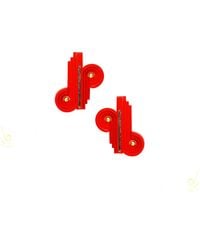 Gissa Bicalho - Handmade Acrylic Earring Op Knot - Lyst