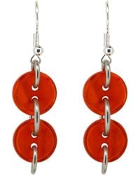 Vickisarge - Button Earrings - Lyst