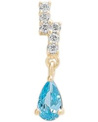 Spero London - Topaz Lightning Bolt Single Earring 9Ct Solid - Lyst
