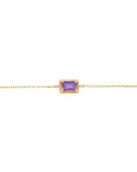 Belinda Jewelz - Amethyst Birthstone Bolo Bracelet - Lyst