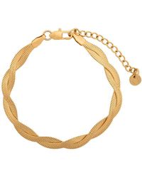 Gold Trip - Twisted Snake Chain Bracelet - Lyst