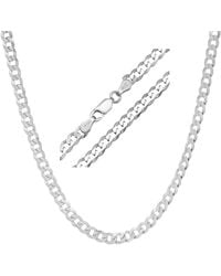 Kylie Harper - Italian Sterling 4Mm Miami Cuban Curb Chain Necklace - Lyst