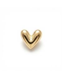 Melt'm Jewelry - Puffy Heart Flat Back Earrings Solid - Lyst