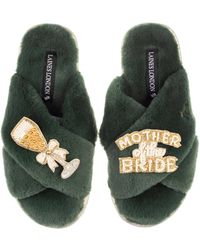 Laines London - Classic Laines Slippers With Mother Of The Bride Brooches - Lyst