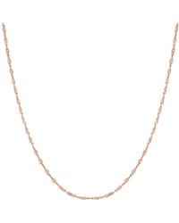 Spero London - Twisted Curb Singapore Sterling Chain Adjustable Size - Lyst