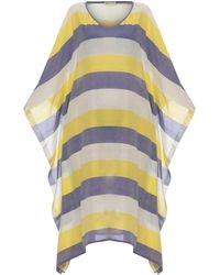 Heritagemoda - Handwoven Amalfi Sheer Cotton Kaftan With & Stripes - Lyst
