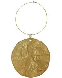Romer Millinery - Morphy Metallic Silk Large Disc Choker - Lyst