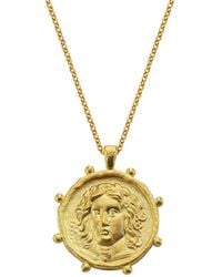 ASSUWA - Apollo Plated Ancient Coin Necklace - Lyst