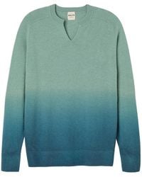 Salts Cashmere - Ombre Split Crew Neck Sweater - Lyst