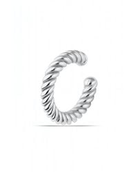 Spero London - Twisted Sterling Ear Cuff No Piercing - Lyst
