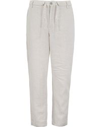 lords of harlech - Neutrals Devon Linen Pant - Lyst