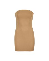 Egyptian Blue - Neutrals Sienna Clay Bandeau Mini Dress - Lyst