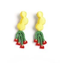 Nana Watanabe - Noi Soft Cushioned Embroidered Earrings - Lyst