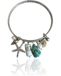 Rare Matters Jewelry - Ocean Treasures & Freshwater Pearl Charm Bangle - Lyst