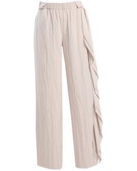 ARTISTA - Neutrals Charm Frill Pants - Lyst