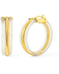 Gold & Honey - Ridge Hoops - Lyst