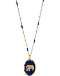 Ebru Jewelry - Powerful & Lucky Elephant & Chain Necklace - Lyst