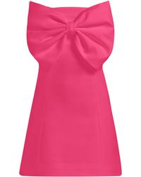 Tia Dorraine - Love Affair Statement Bow Mini Dress, Pink - Lyst