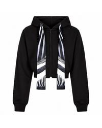 ROSIE BILLINGTON - Safari Scarf Cropped Hoodie - Lyst