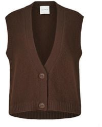 SALANIDA - Melody Mohair Vest Chocolate - Lyst