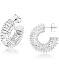 SHYMI - Textured Hoops - Lyst