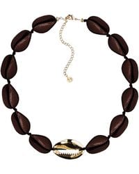 Adriana Pappas Designs - Metal Shell Accent Choker Shiny - Lyst