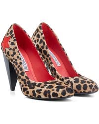Rosamund Muir London - Neutrals India Leopard Print Calf Hair With Star Heels - Lyst