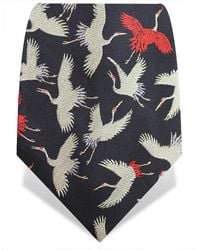 Gresham Blake - Cranes Silk Tie - Lyst