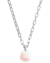 Ora Pearls - Opia Sun Opal Chain Pendant - Lyst