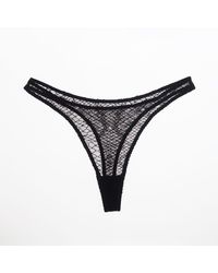 Lunatic Femme - Sheathe Snake Lace Low-Rise Thong - Lyst