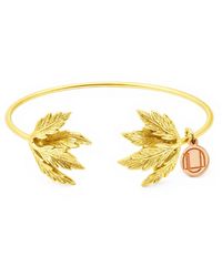 Unaloe - Jungle Open Leaf Bracelet - Lyst