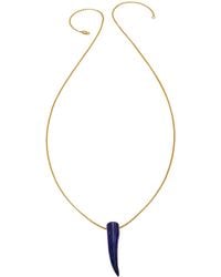 Heather Hawkins Jewelry - Gemstone Horn Rolo Chain Necklace - Lyst