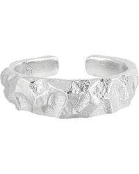 Janus Edinburgh - Goatfell Sterling Textured Adjustable Ring Band - Lyst