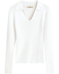 Victoria Paulsen - Samantha Long Sleeve Knit Polo - Lyst
