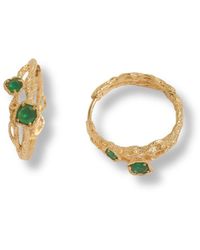 Claire Hill Designs - Chalcedony Twisted Branch Hoops - Lyst