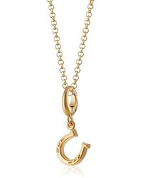 Lily Charmed - Plated Lucky Horseshoe Charm Necklace - Lyst