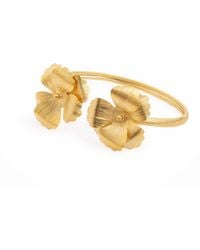 Meraki by Rashmi Bajaj - Petite Buttercup Plated Cuff Bracelet - Lyst