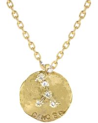 Lily Flo Jewellery - Cancer Diamond Medallion - Lyst