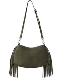 F3Rog by Rana - Suede Crossbody Mini Gordon Fringe Bag - Lyst