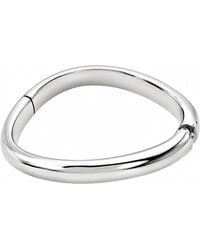 Rare Matters Jewelry - Modern Organic Shape Stainless Steel Hinge Cuff - Lyst