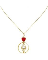 Aracheli Studio - Geometric Heart X Pearl Chain Necklace - Lyst