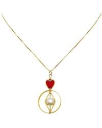 Aracheli Studio - Geometric Heart X Pearl Chain Necklace - Lyst
