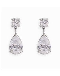 Jagged Halo Jewelry - Regal Crystal Drop Earrings - Lyst