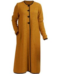Nikka Place - Minimalist Boiled Wool Cardigan With Buttons And Pockets - Lyst