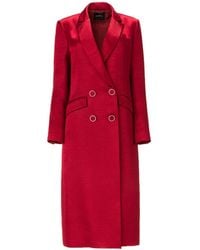 Lita Couture - Belted Midi Trench Coat - Lyst