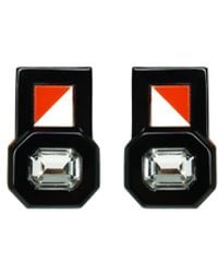 Gissa Bicalho - Handmade Acrylic Earring P Deco Octogonal Cut Stone - Lyst