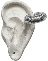 London Atelier Byproduct - C Shaped Hoop Ridged Clip Earrings - Lyst