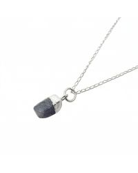 Harfi - Sterling Raw Sapphire September Birthstone Crystal Necklace - Lyst