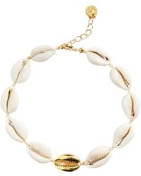 Adriana Pappas Designs - Single Mini Shell Anklet - Lyst
