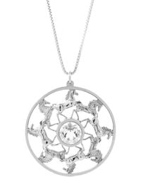 Lee Renee - Wild Horses Topaz Medallion Necklace - Lyst